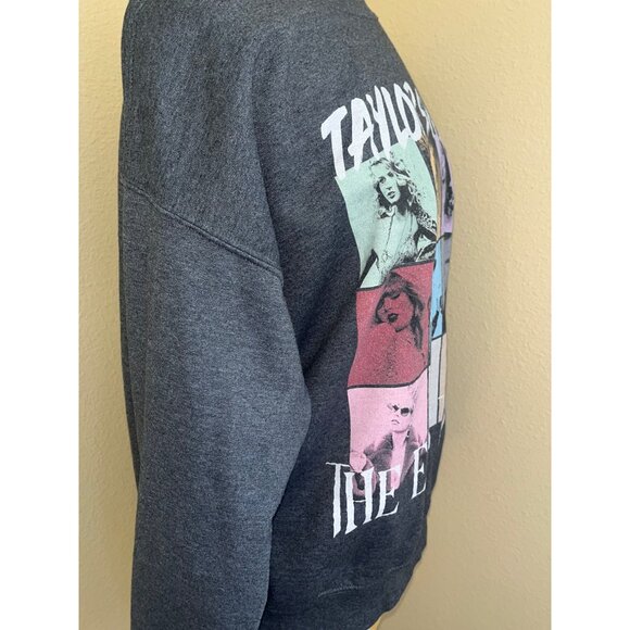Taylor Swift The Eras Tour Swifty Concert Sweatshirt Gray Gildan Soft Lg 23" - Picture 3 of 5